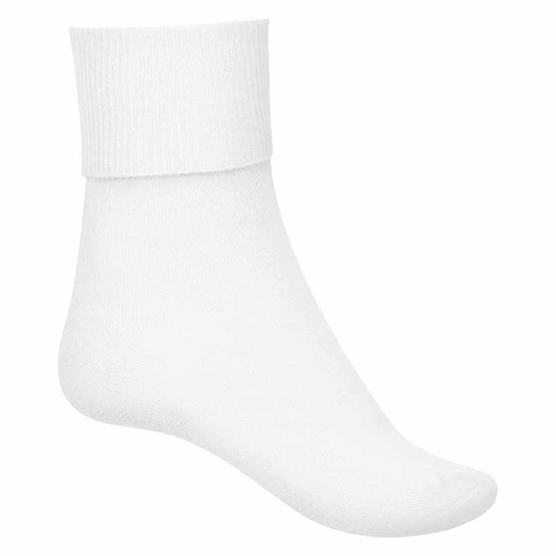 Socks - Ankle Socks with Turnover Tops 1 Pair